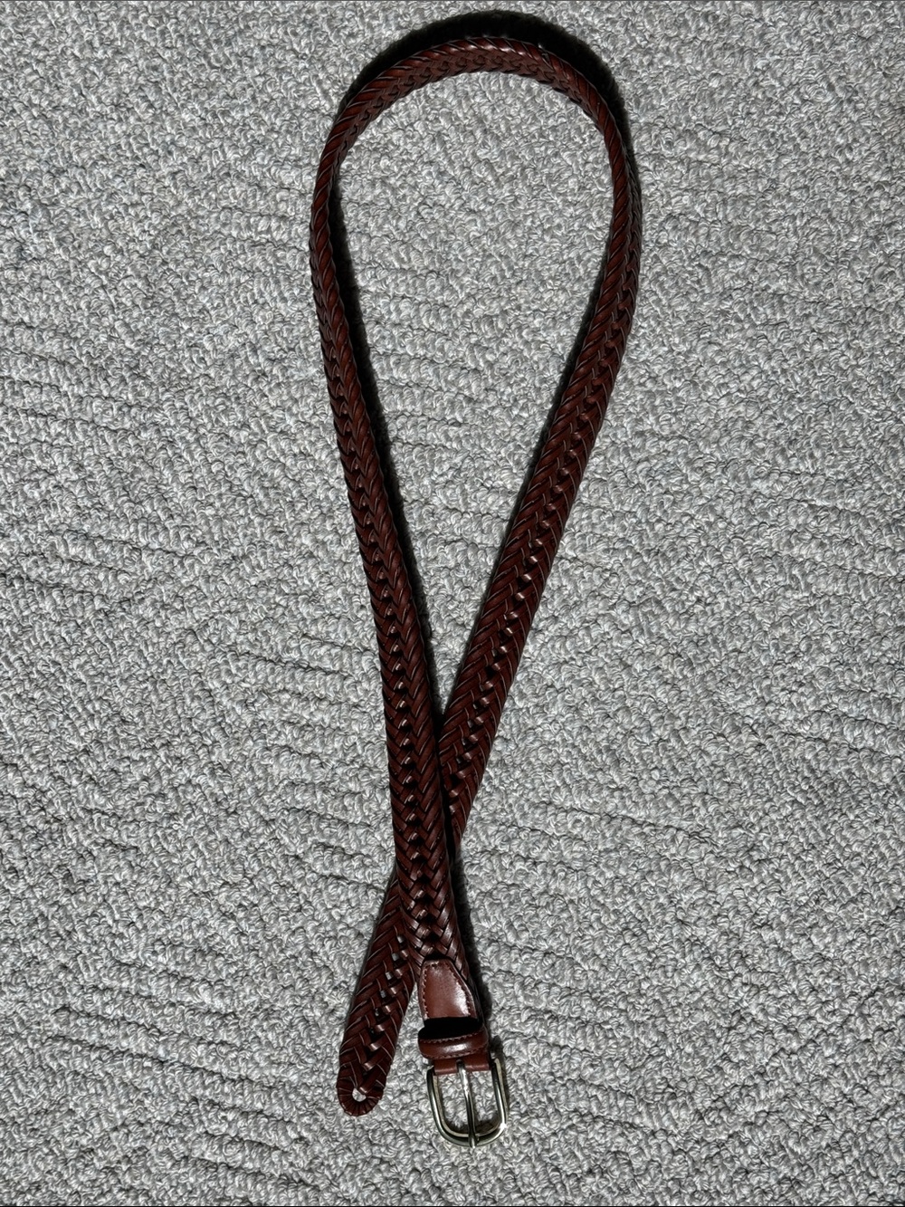 Men's Braided Belt - Brown